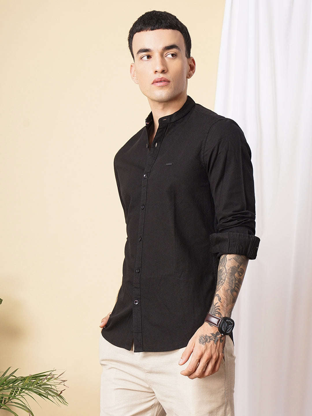 Men's Solid Casual Shirt