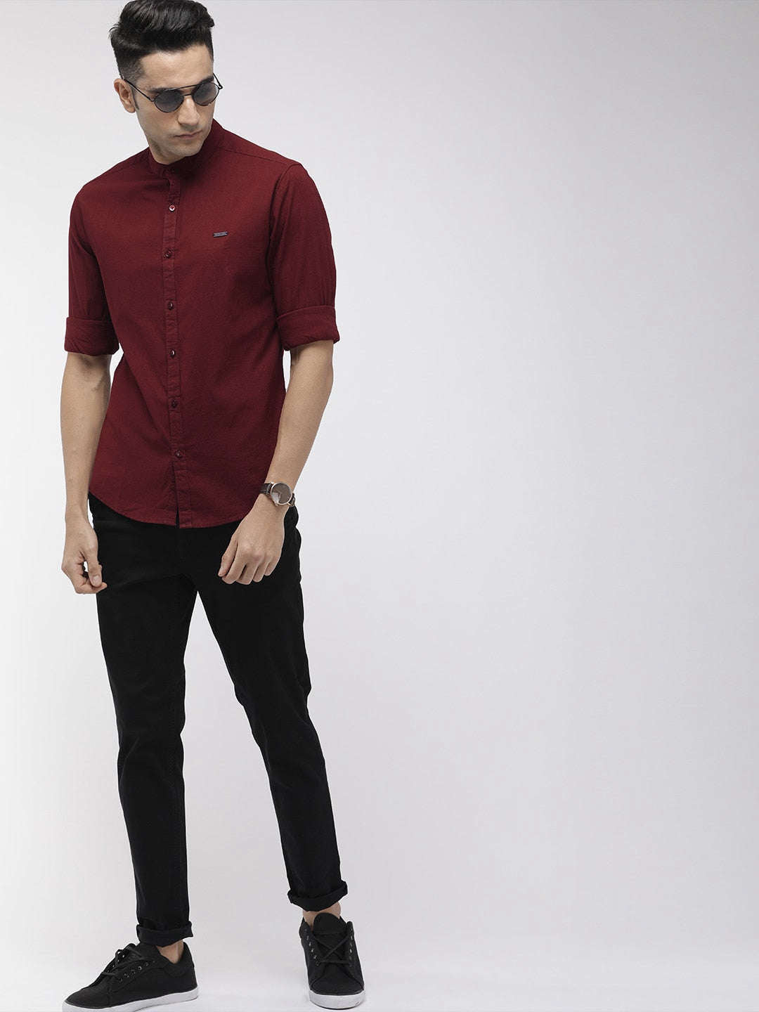 Men's Solid Casual Shirt