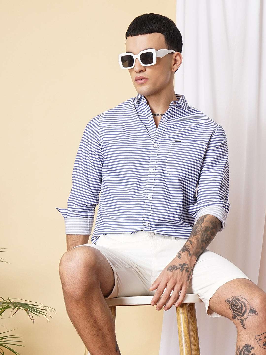 Men's Striped Casual Shirt