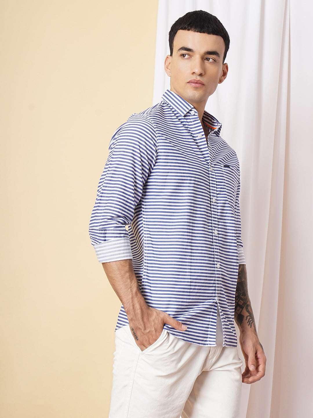 Men's Striped Casual Shirt