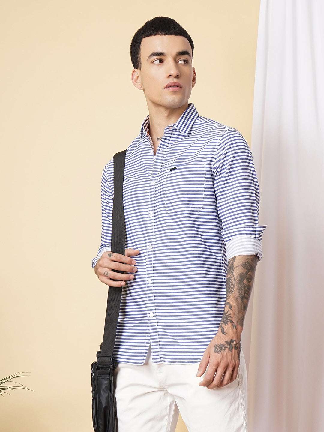 Men's Striped Casual Shirt