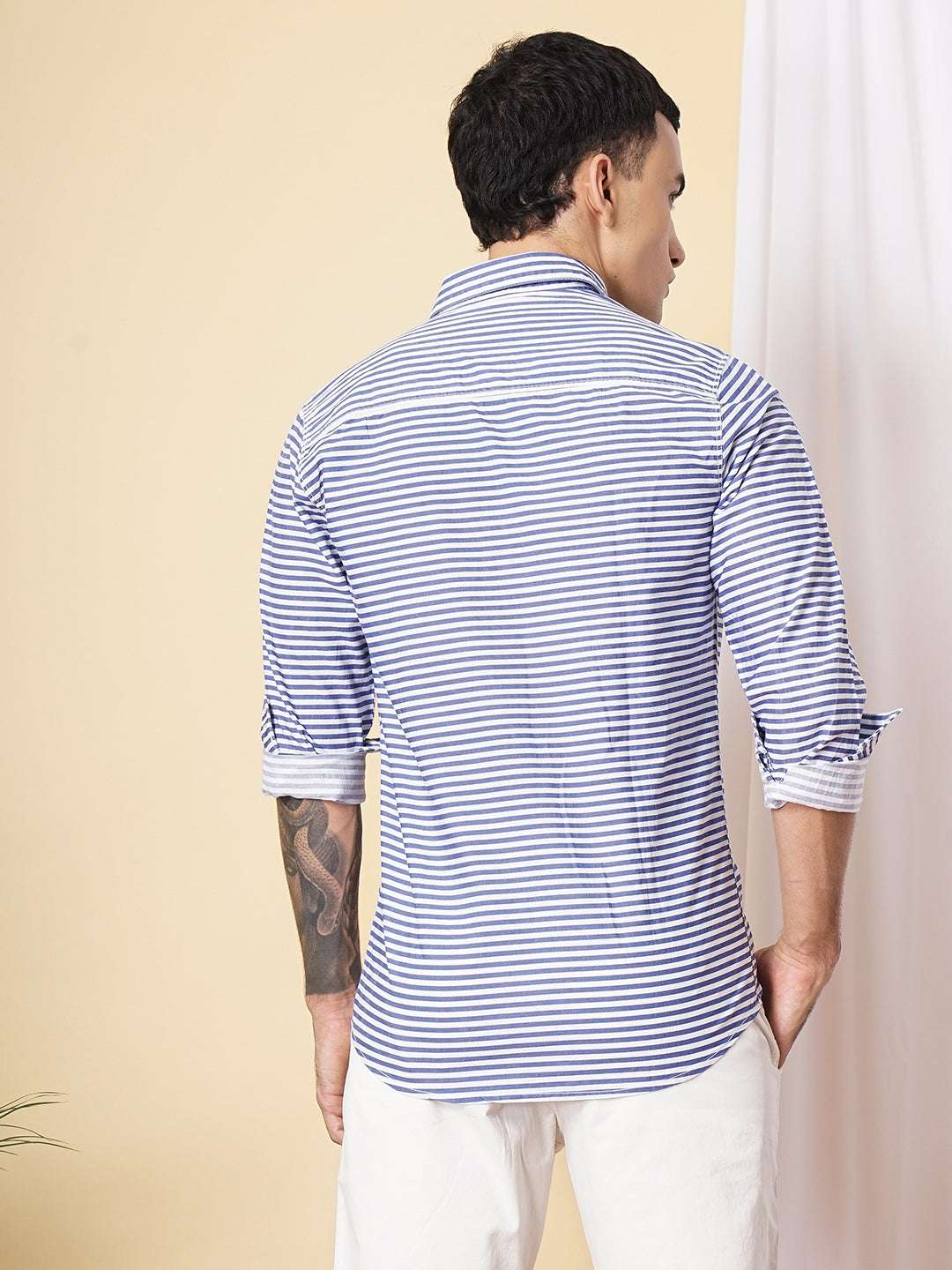 Men's Striped Casual Shirt