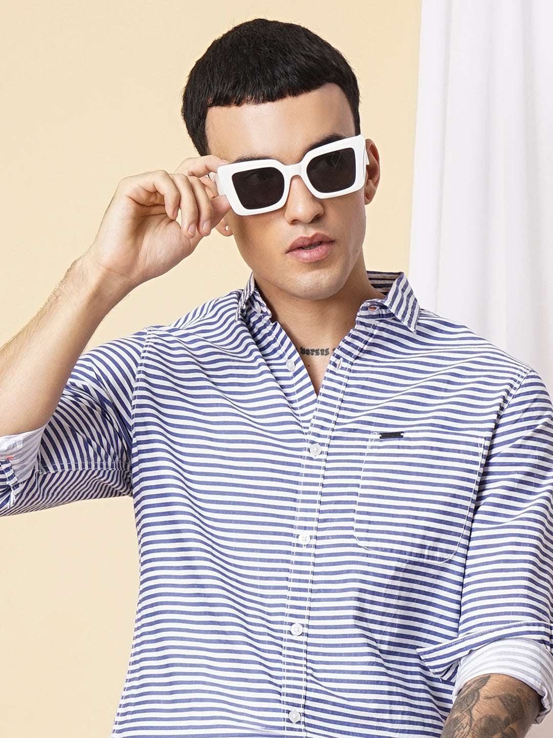 Men's Striped Casual Shirt