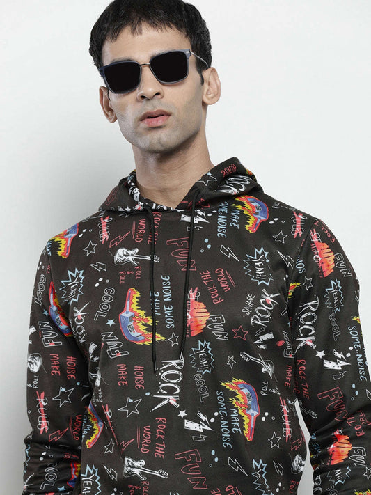 Men's Printed Regular Fit Sweatshirt