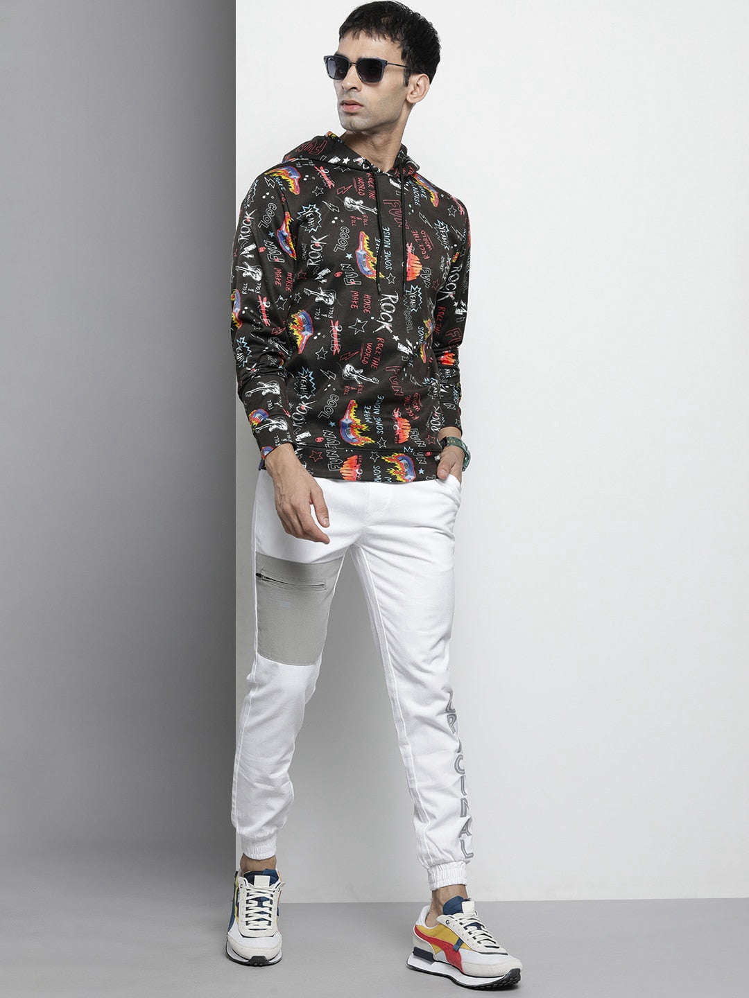 Men's Printed Regular Fit Sweatshirt