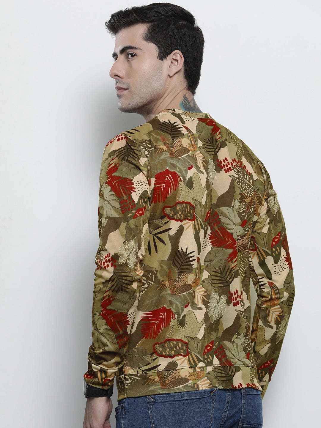 Men's Printed Regular Fit Sweatshirt