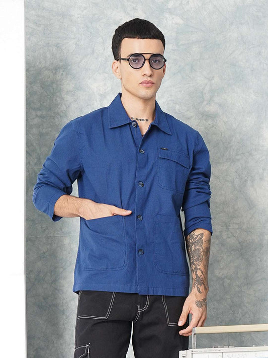 Men's Linen Overshirt