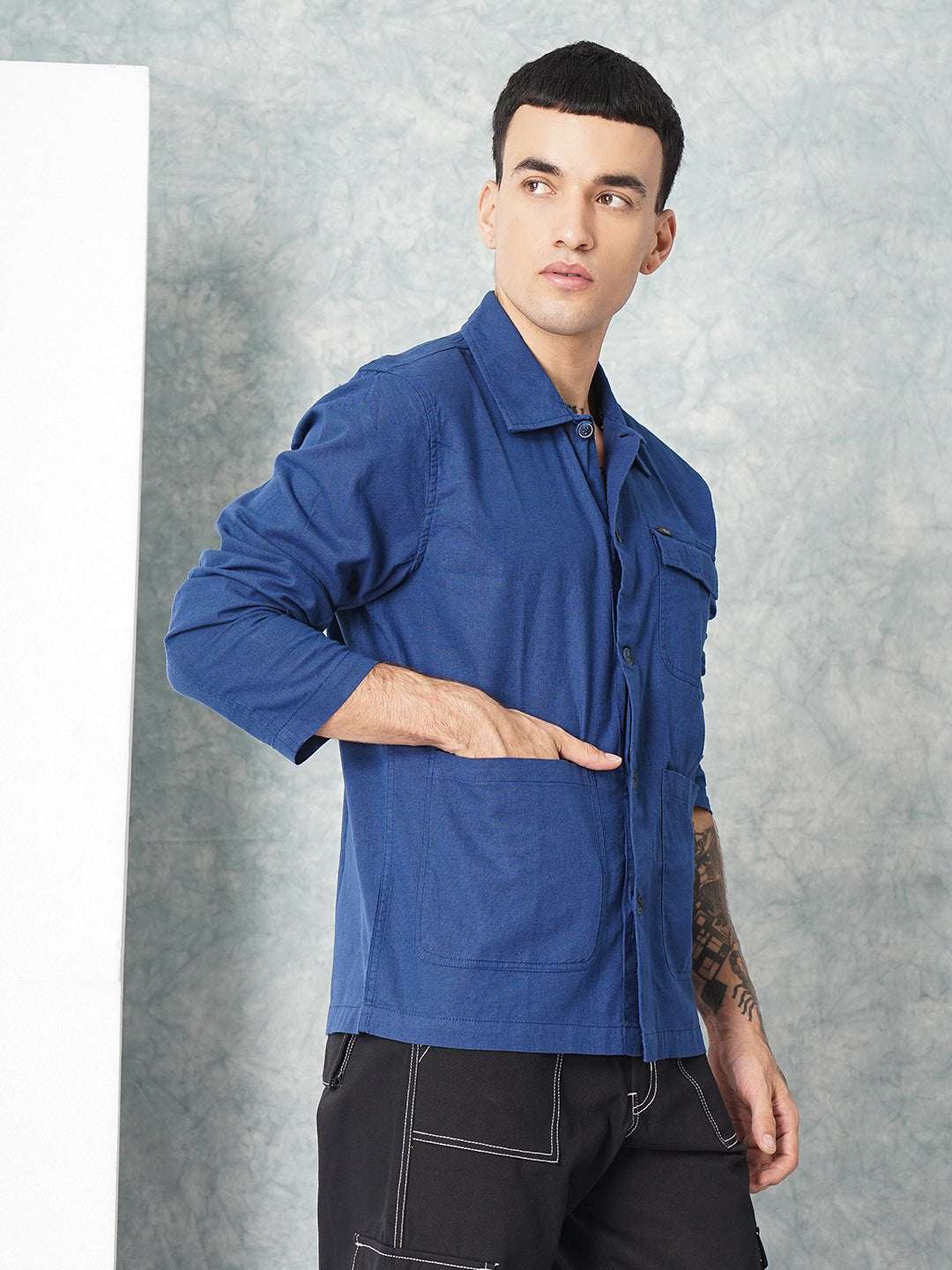 Men's Linen Overshirt