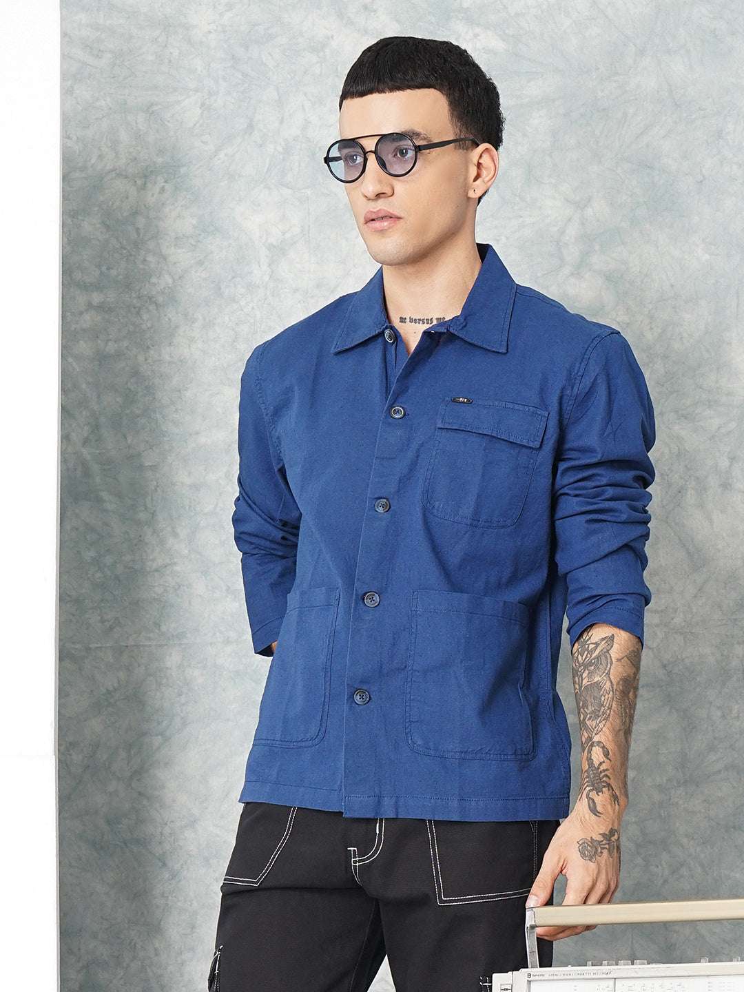 Men's Linen Overshirt