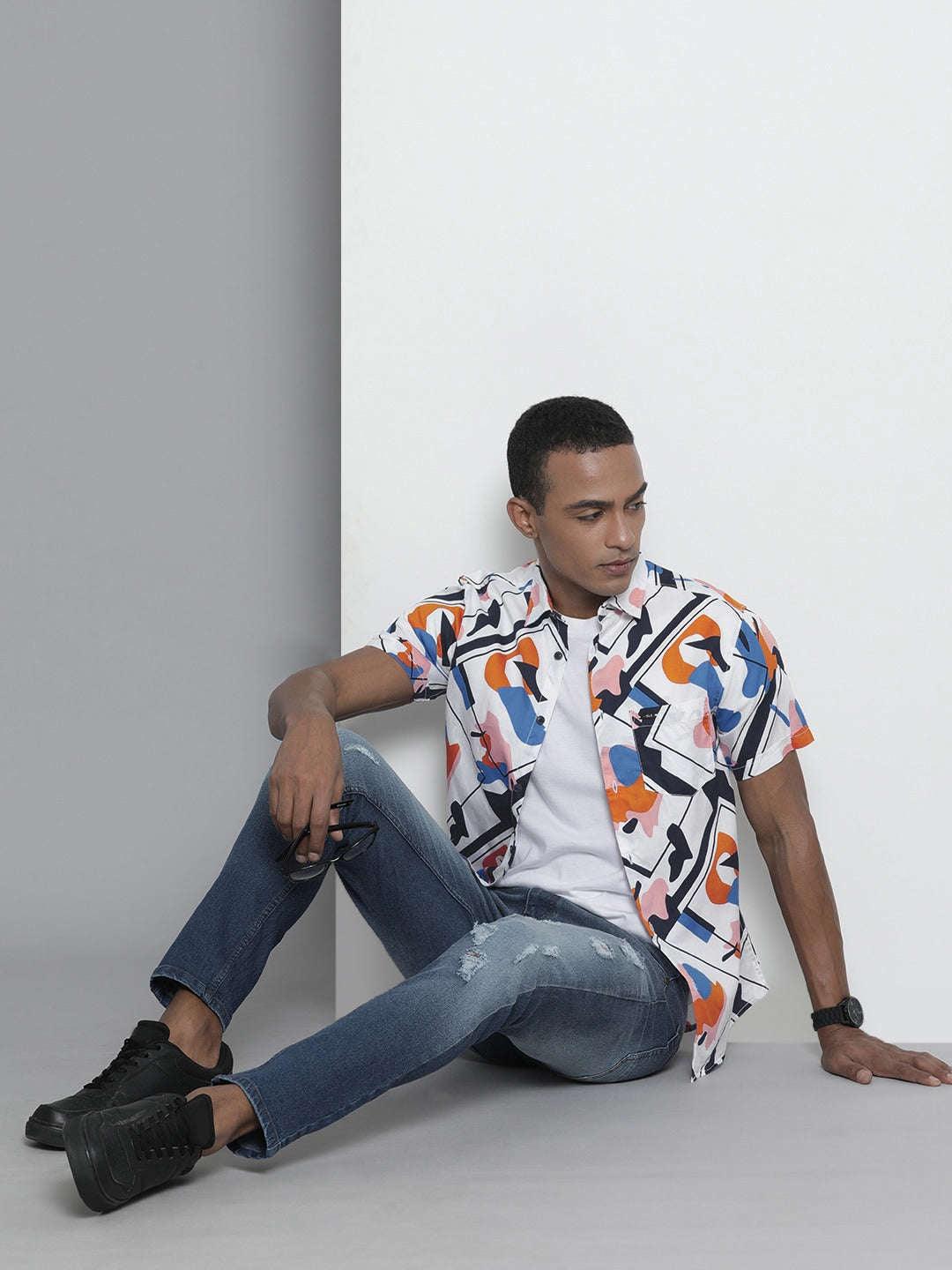 Men's Abstract Casual Shirt