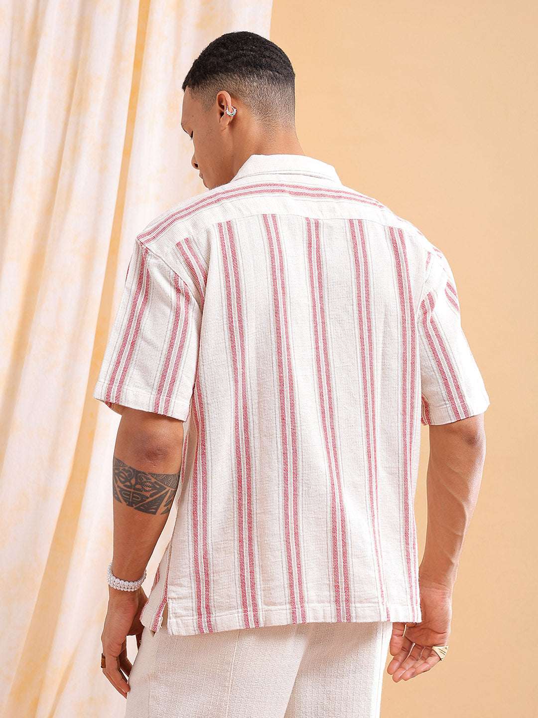 Men's Striped Relaxed Fit Shirt