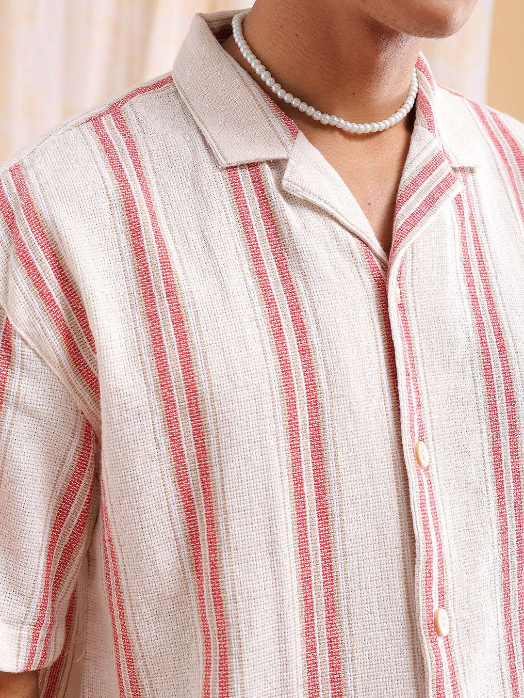 Men's Striped Relaxed Fit Shirt