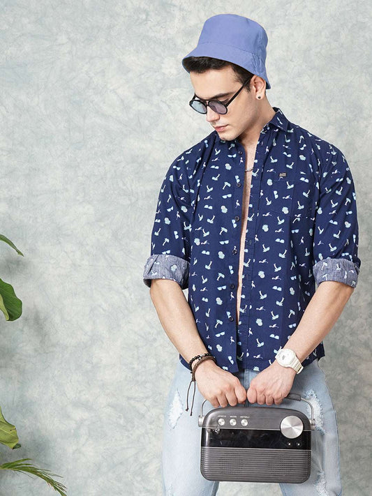 Men's Printed Casual Shirt