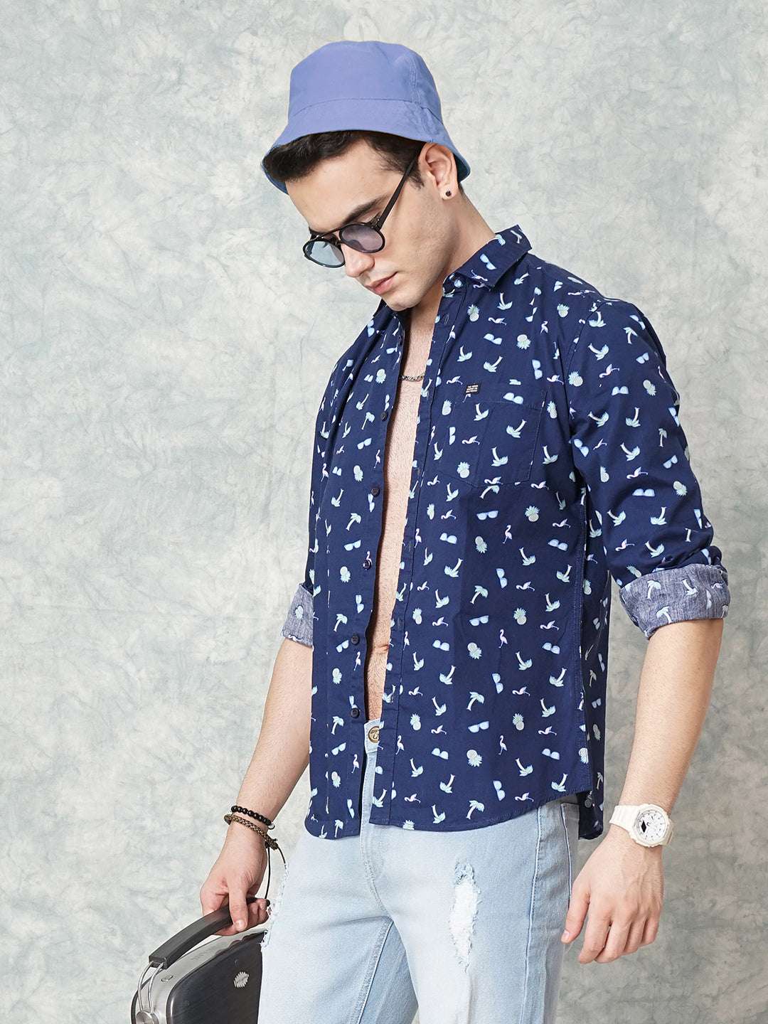 Men's Printed Casual Shirt