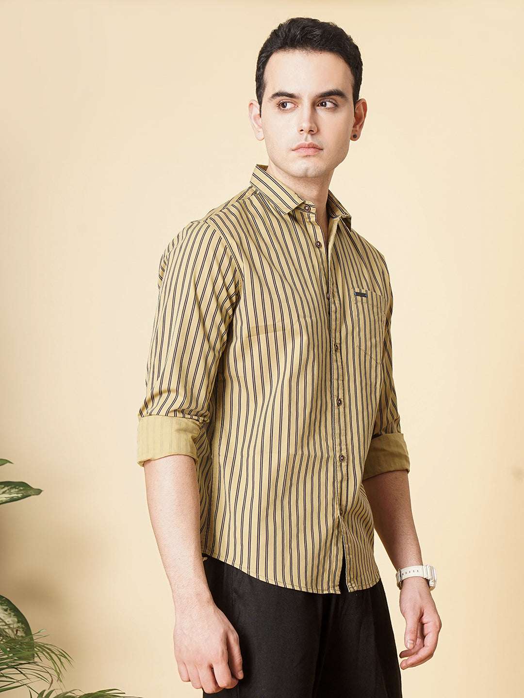 Men's Striped Slim Fit Shirt