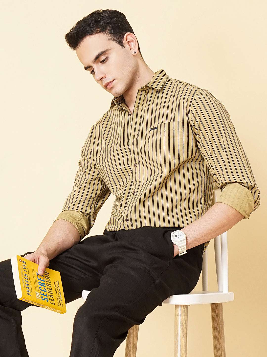 Men's Striped Slim Fit Shirt