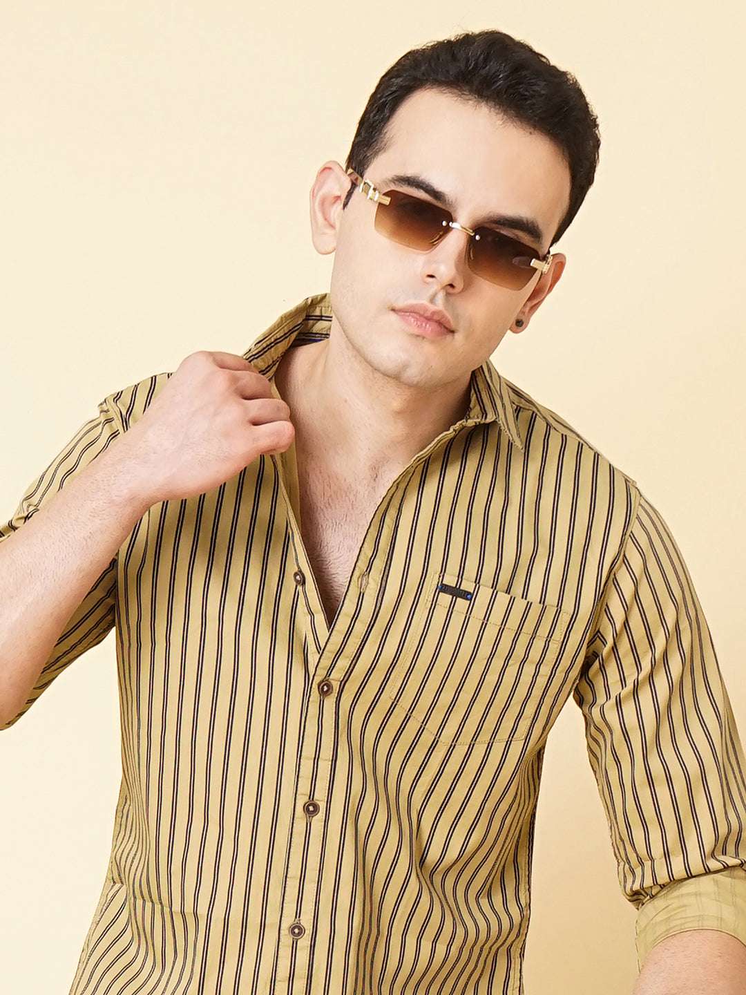 Men's Striped Slim Fit Shirt