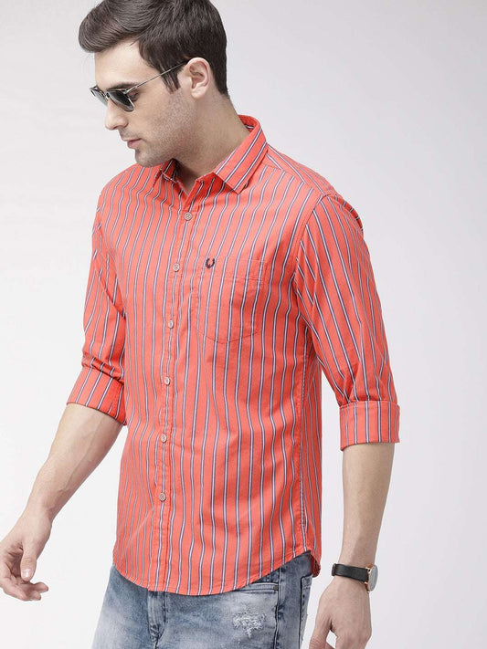 Men's Striped Casual Shirt