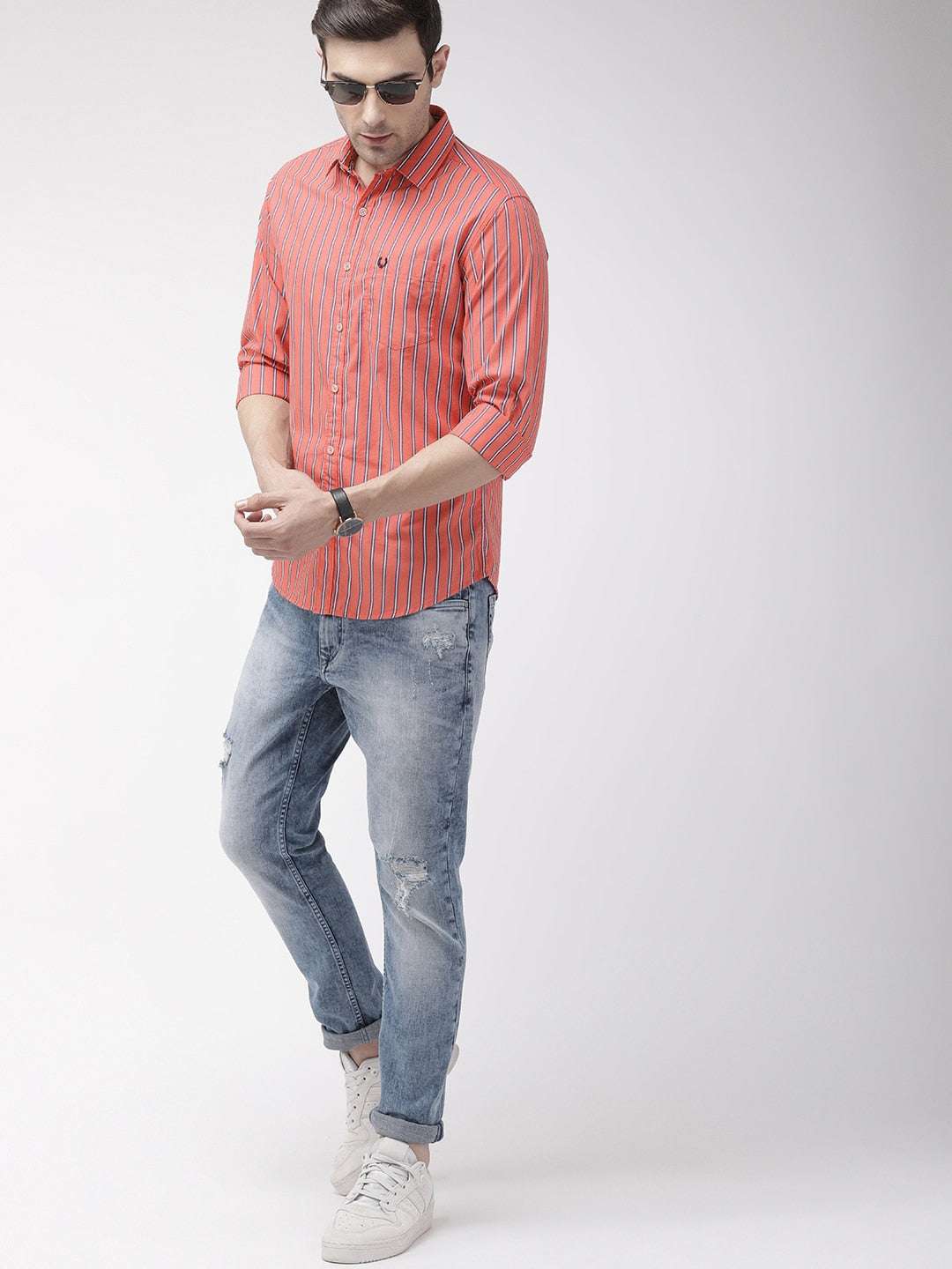 Men's Striped Casual Shirt