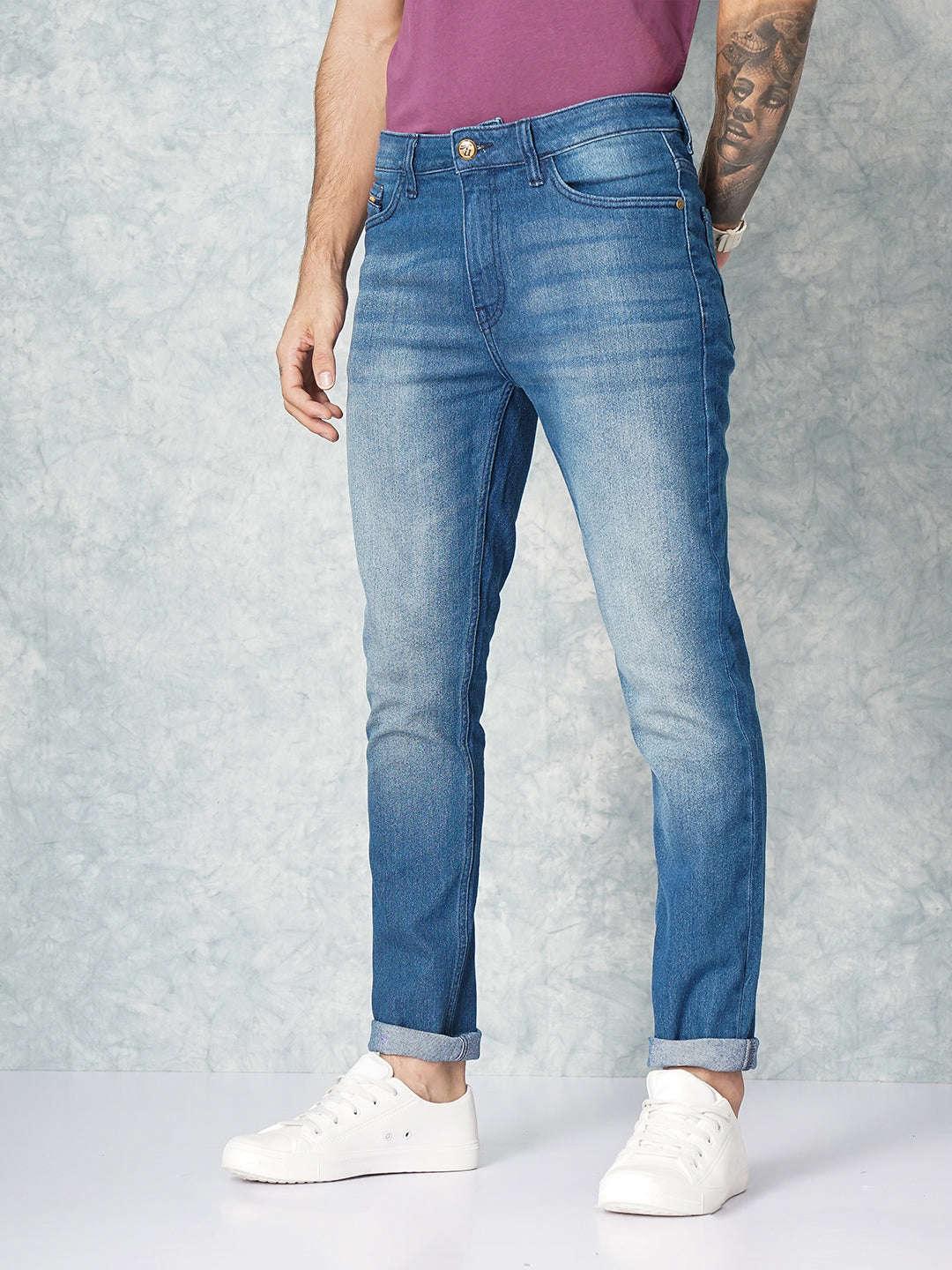 Men's Solid Slim Fit Jeans