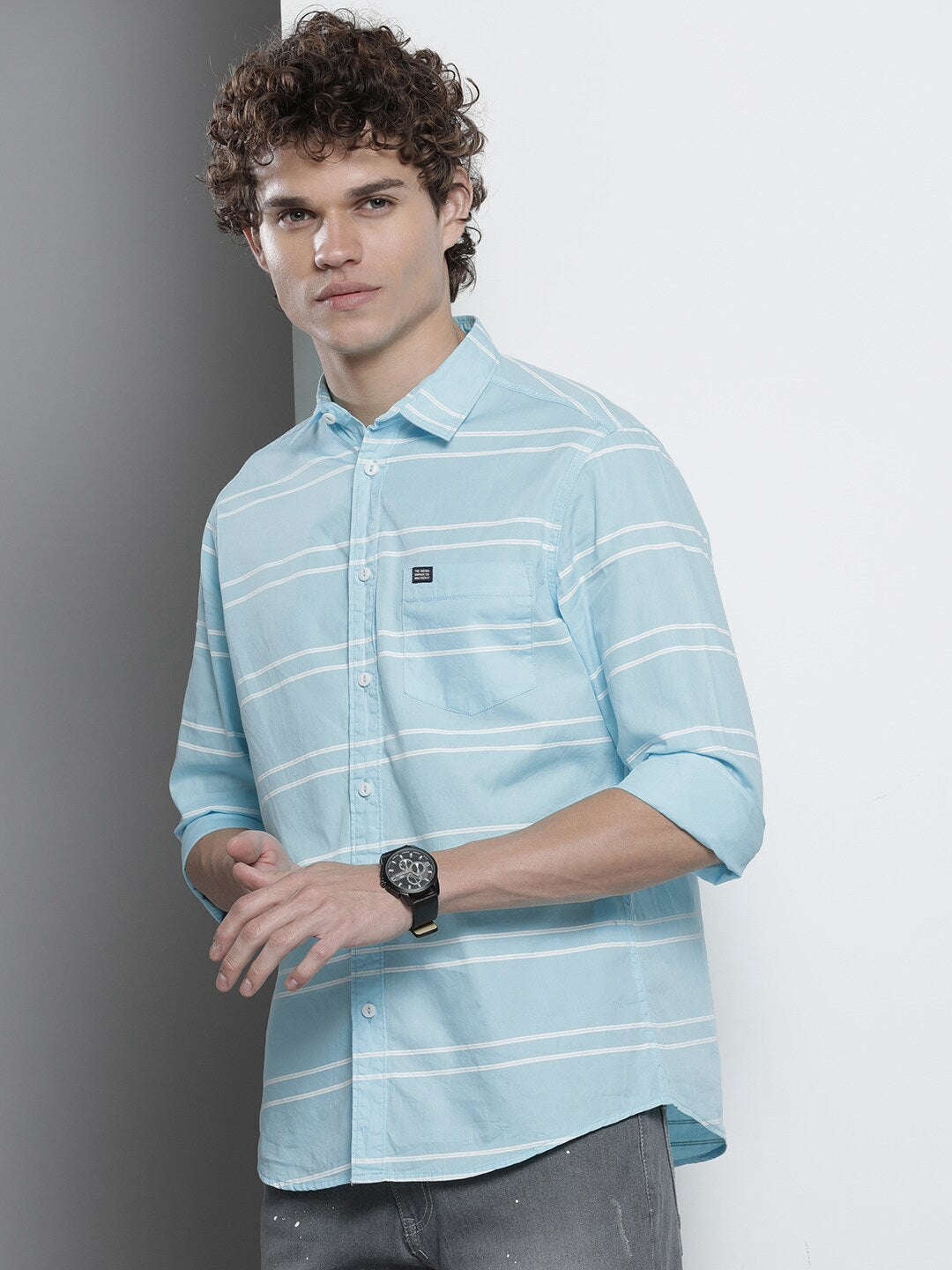 Men's Striped Casual Shirt