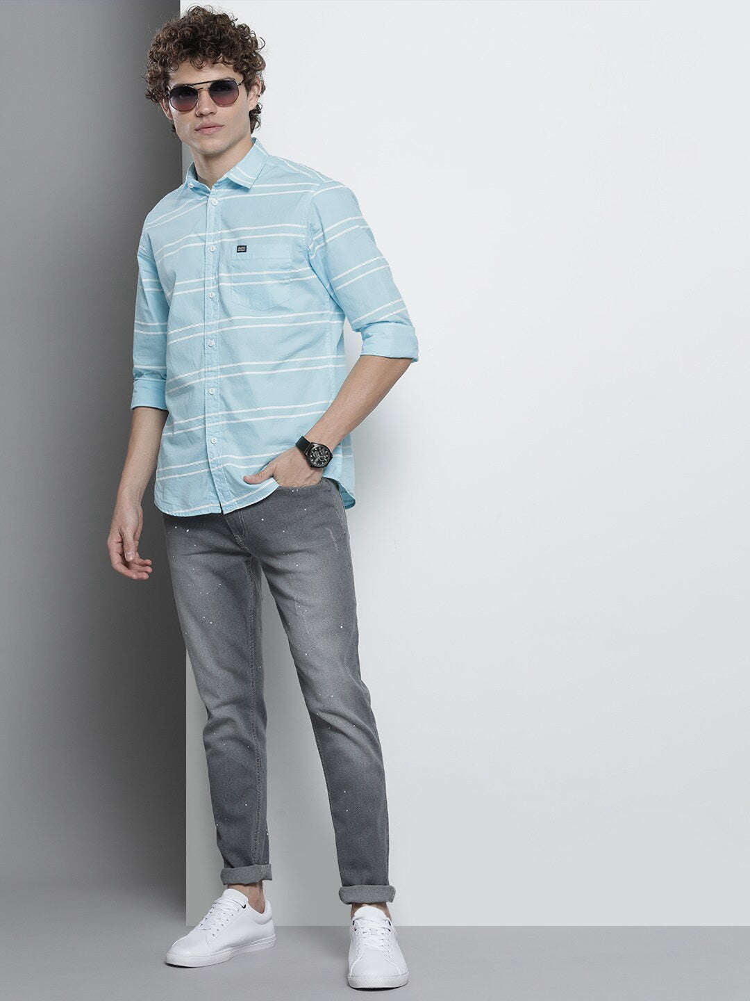 Men's Striped Casual Shirt