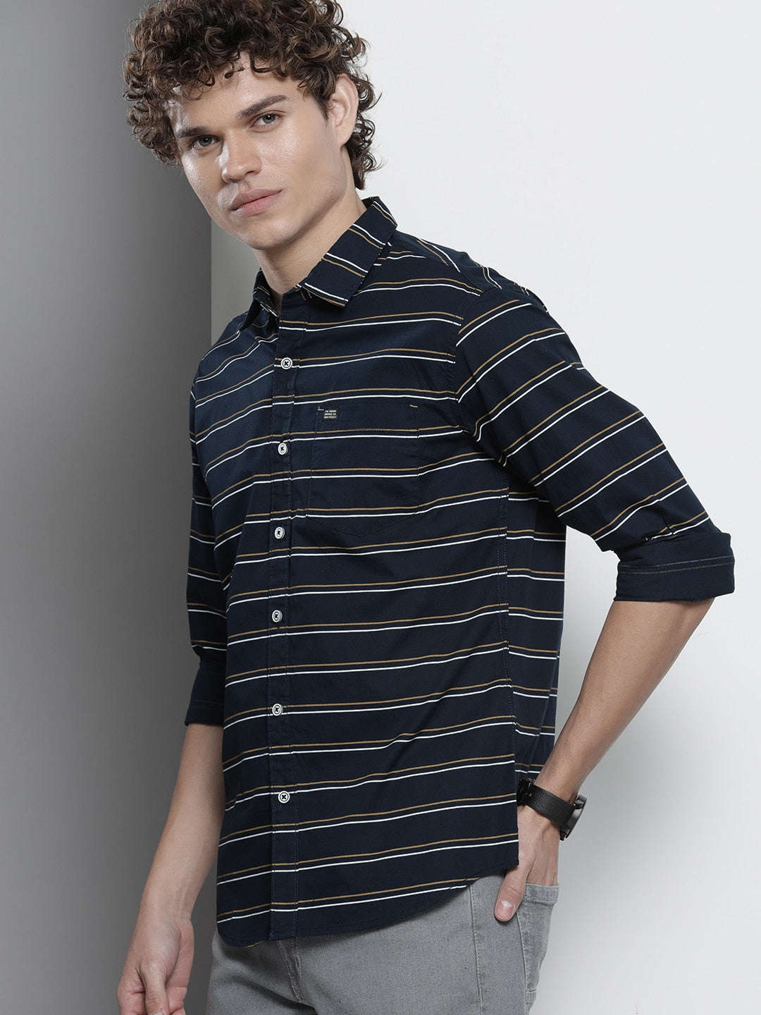 Men's Striped Casual Shirt