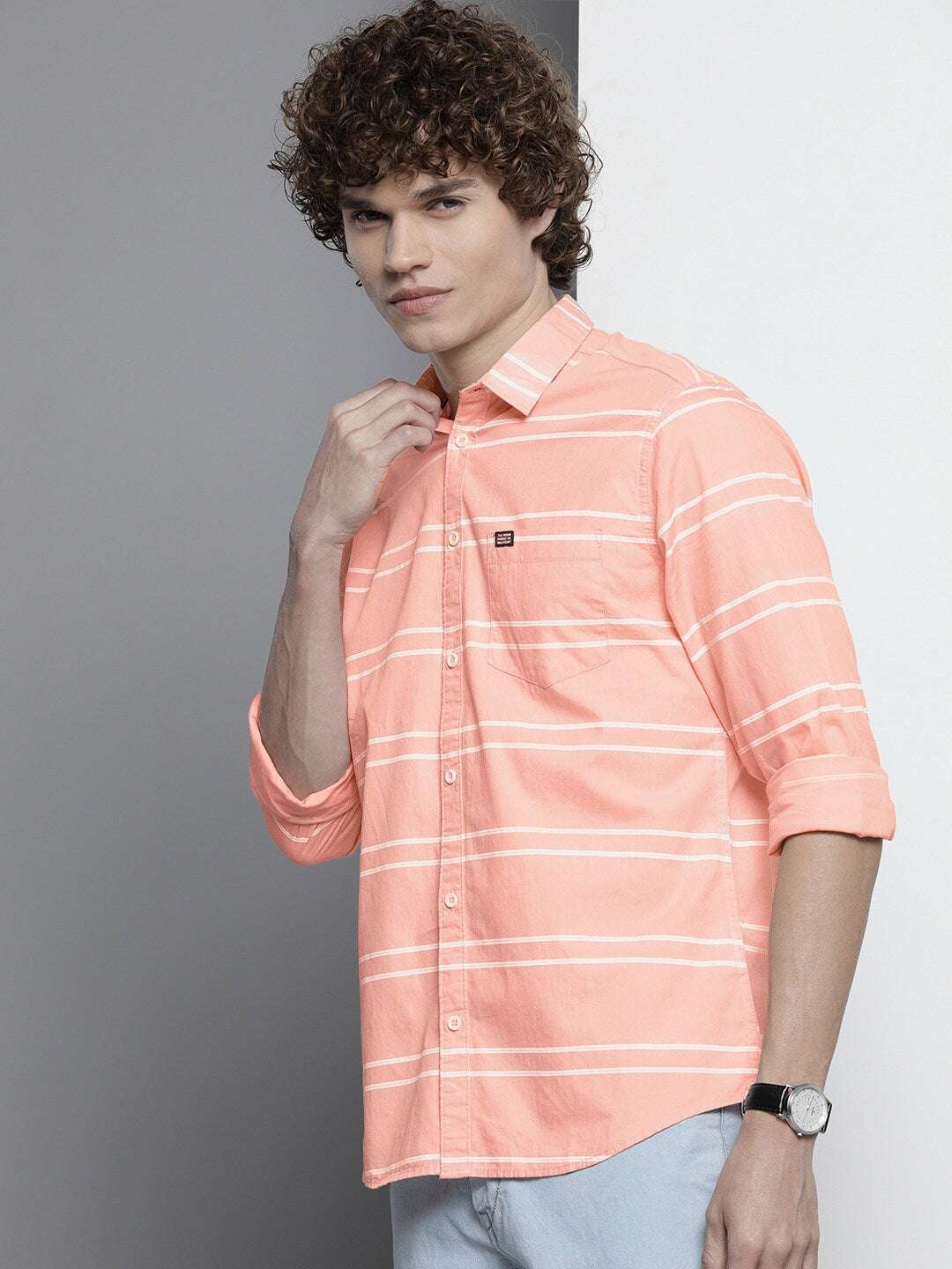 Men's Striped Casual Shirt