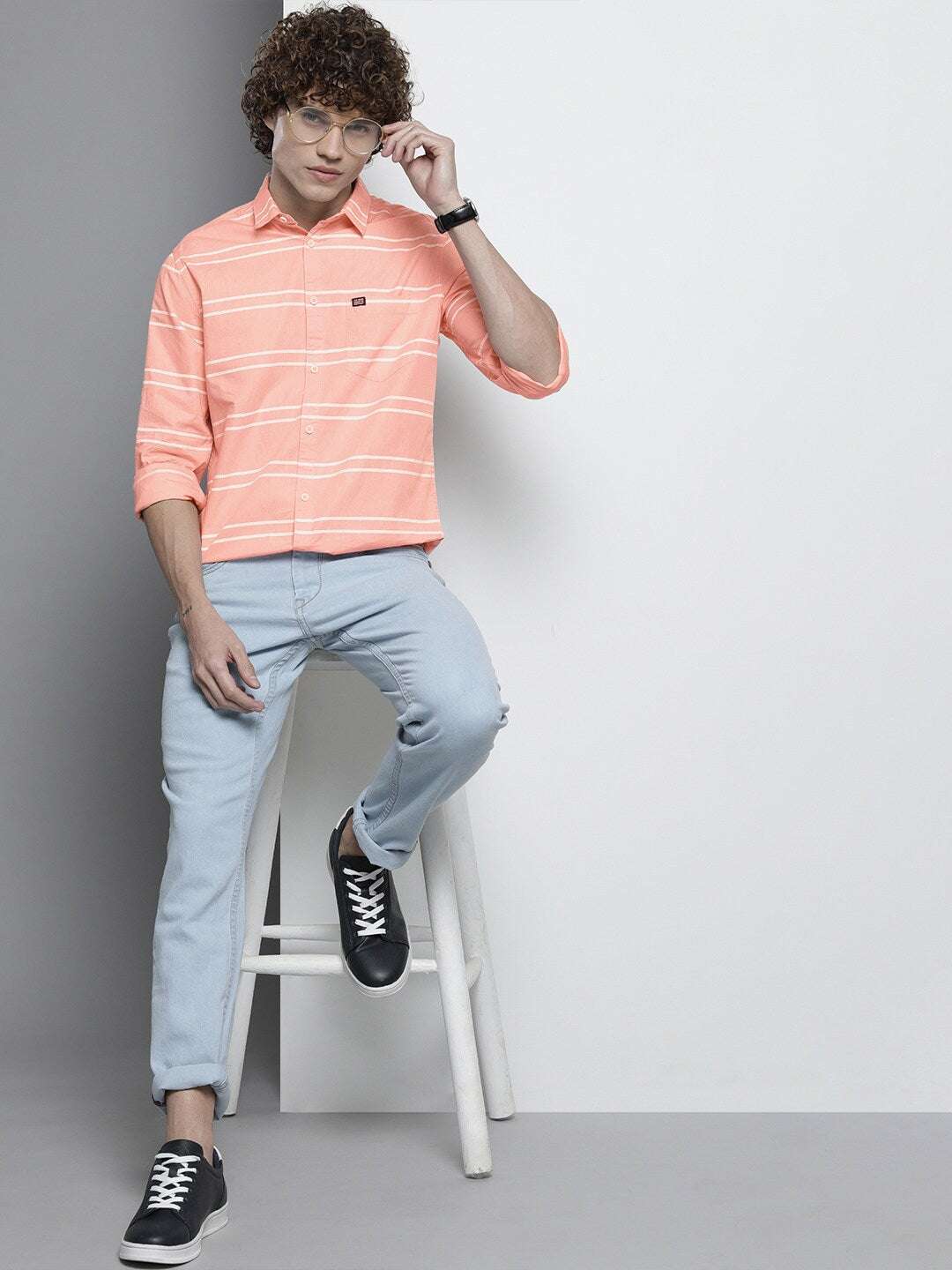 Men's Striped Casual Shirt