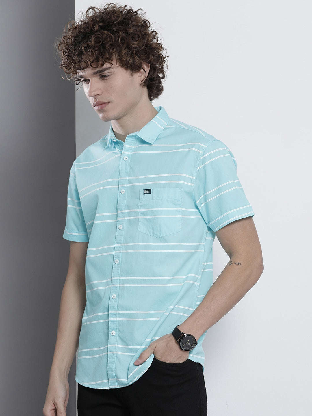 Men's Striped Casual Shirt