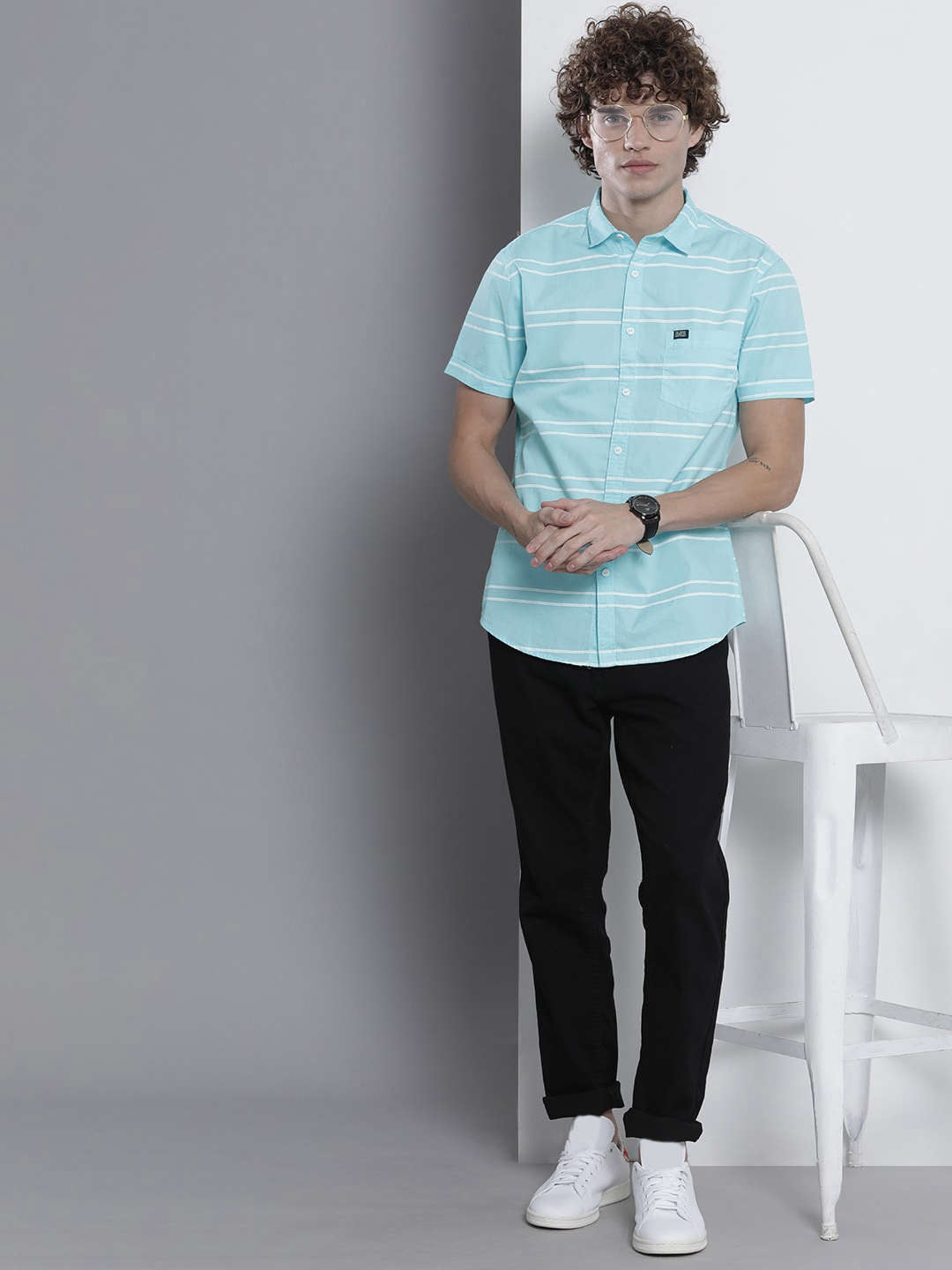 Men's Striped Casual Shirt