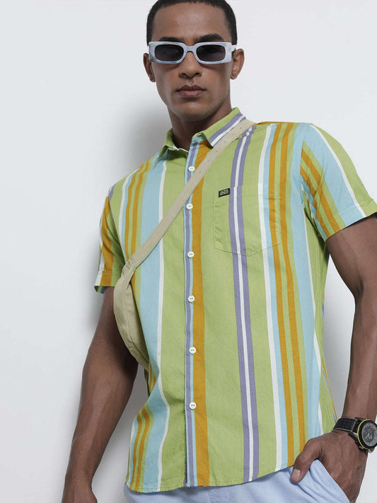 Men's Striped Casual Shirt