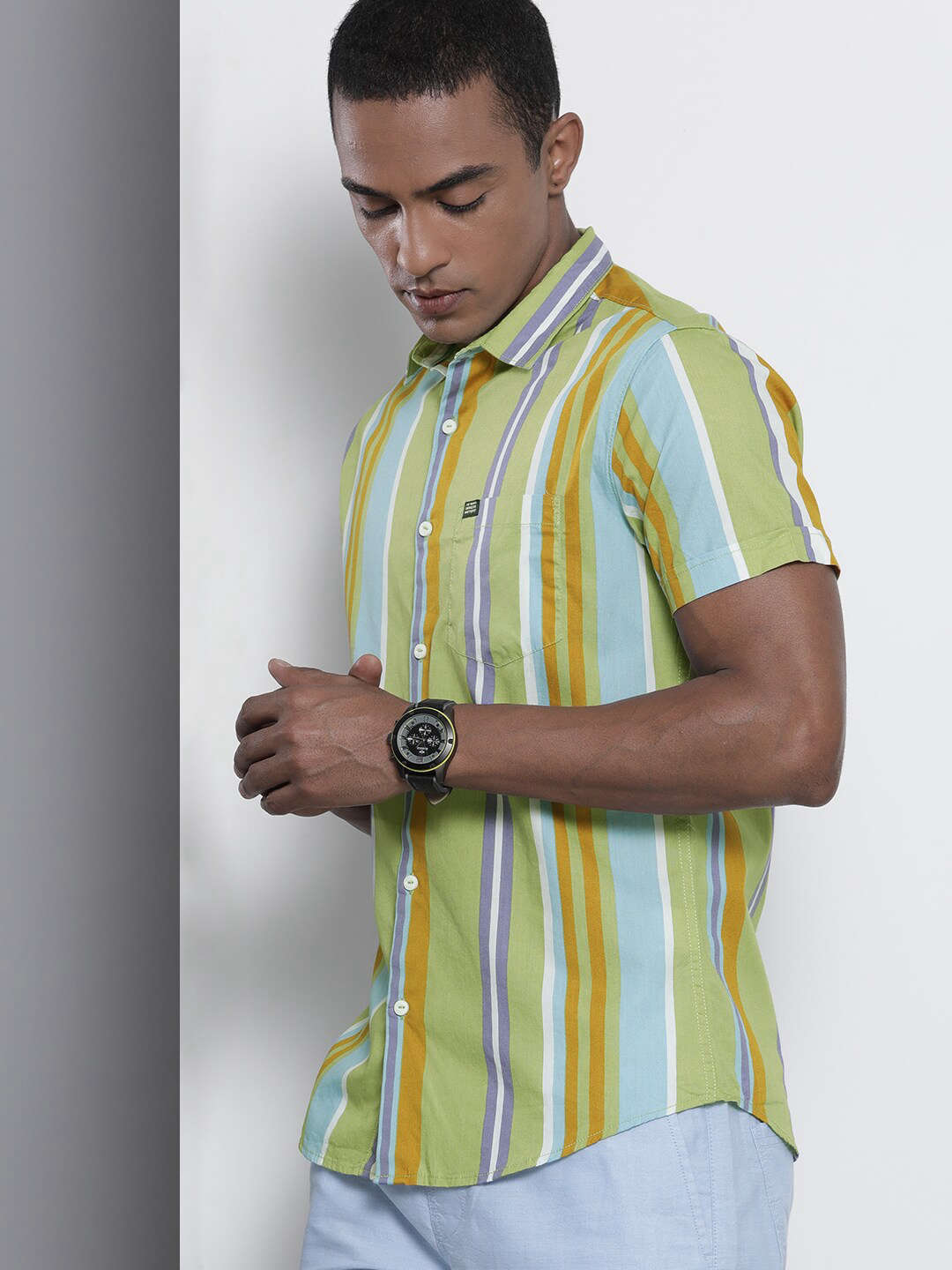 Men's Striped Casual Shirt