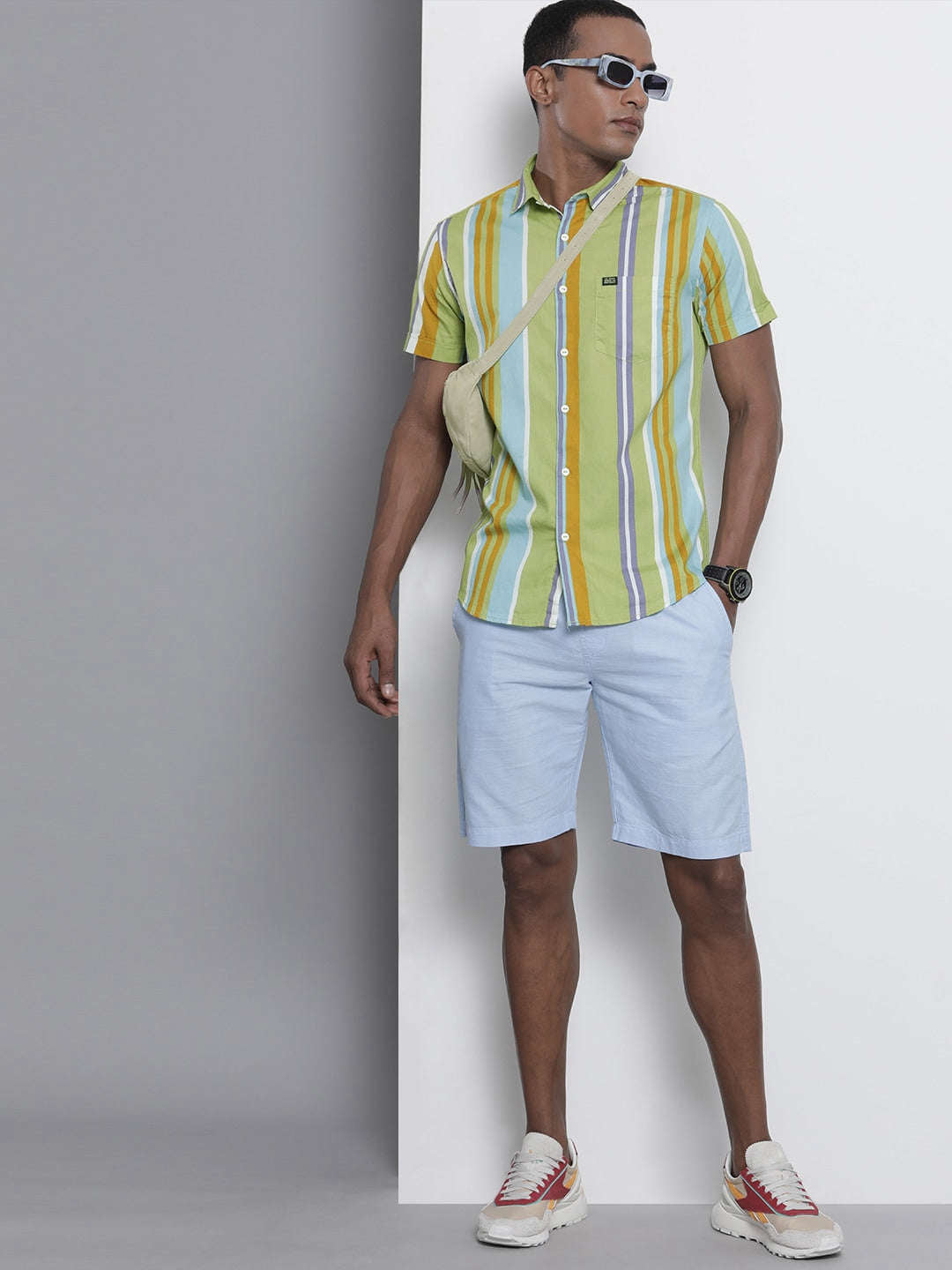 Men's Striped Casual Shirt