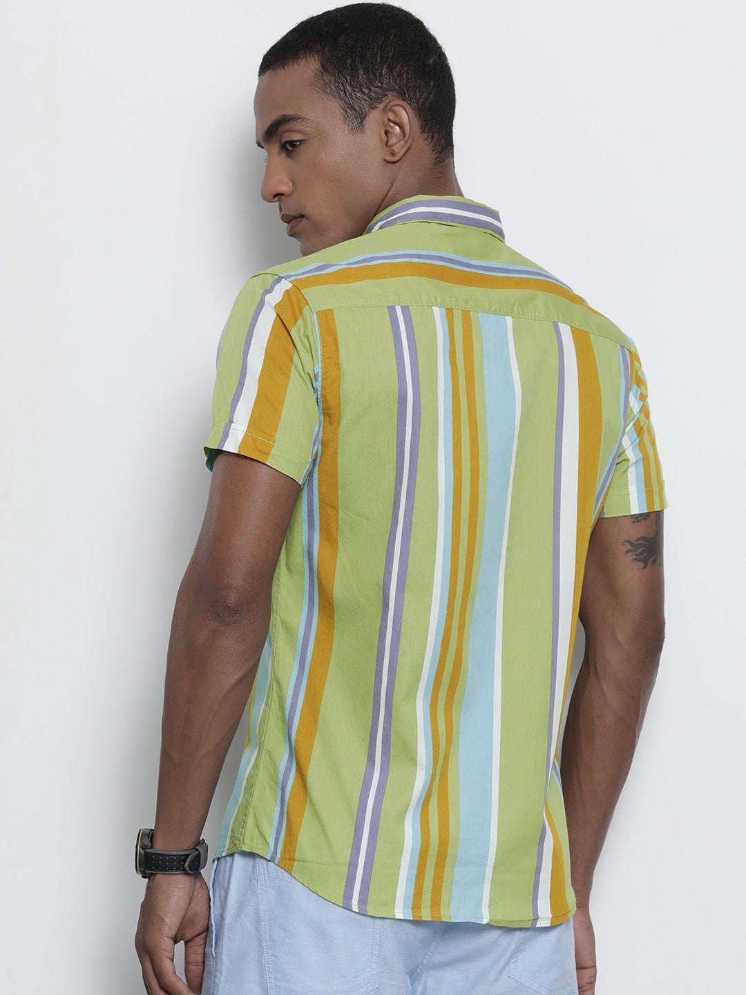 Men's Striped Casual Shirt