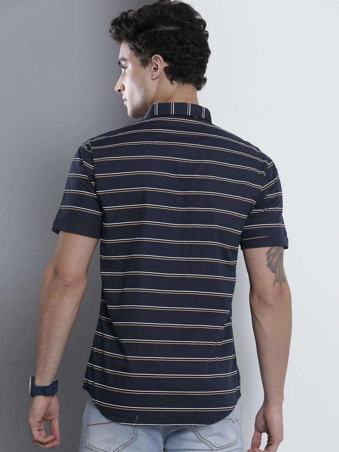 Men's Striped Casual Shirt