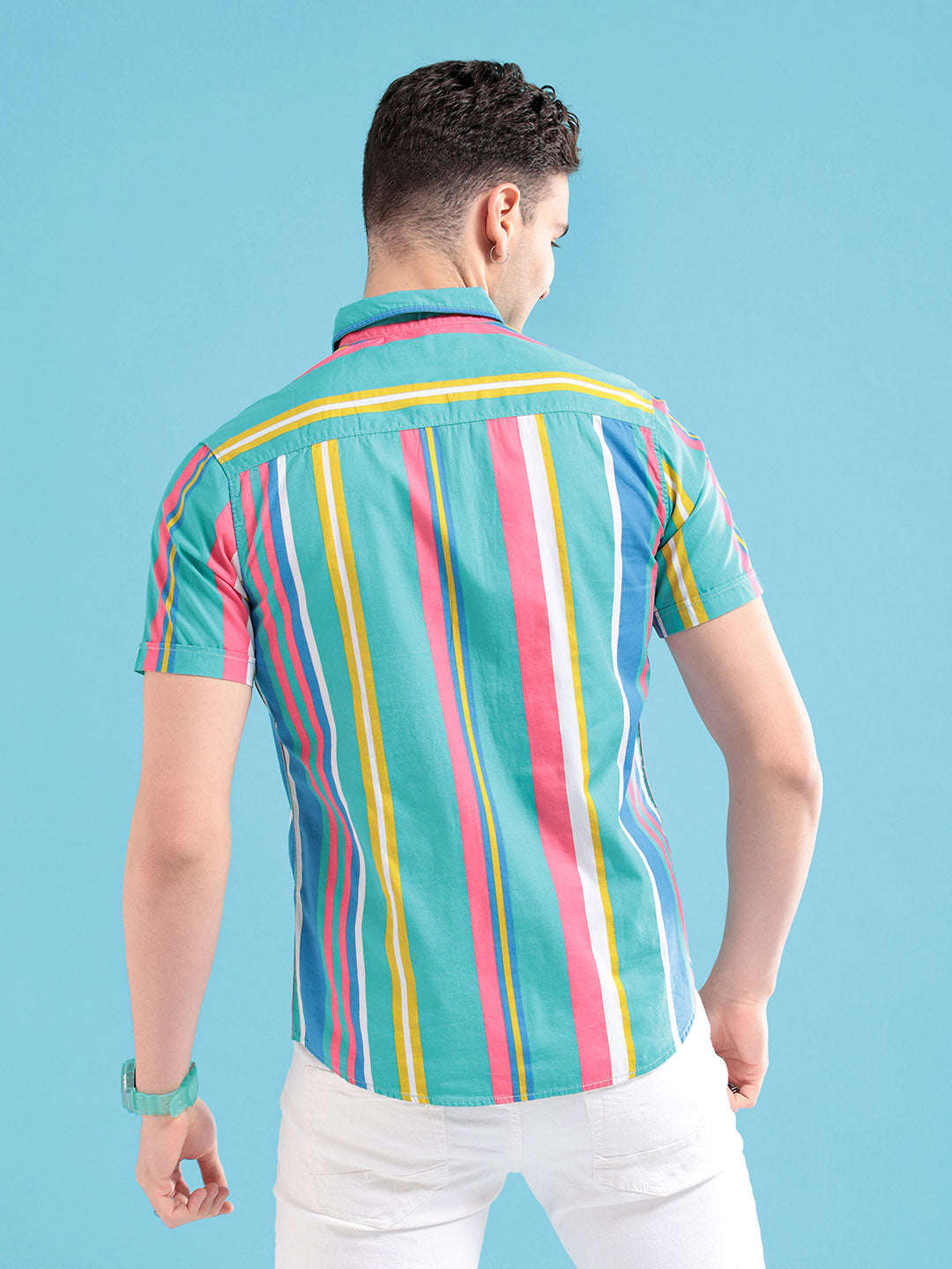 Men's Striped Casual Shirt