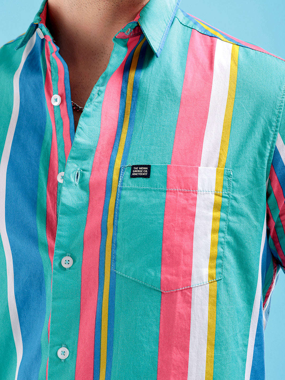 Men's Striped Casual Shirt