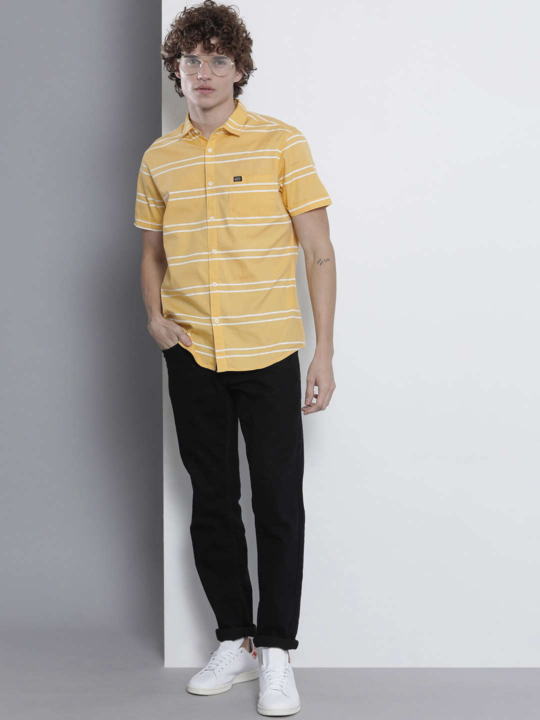 Men's Striped Casual Shirt