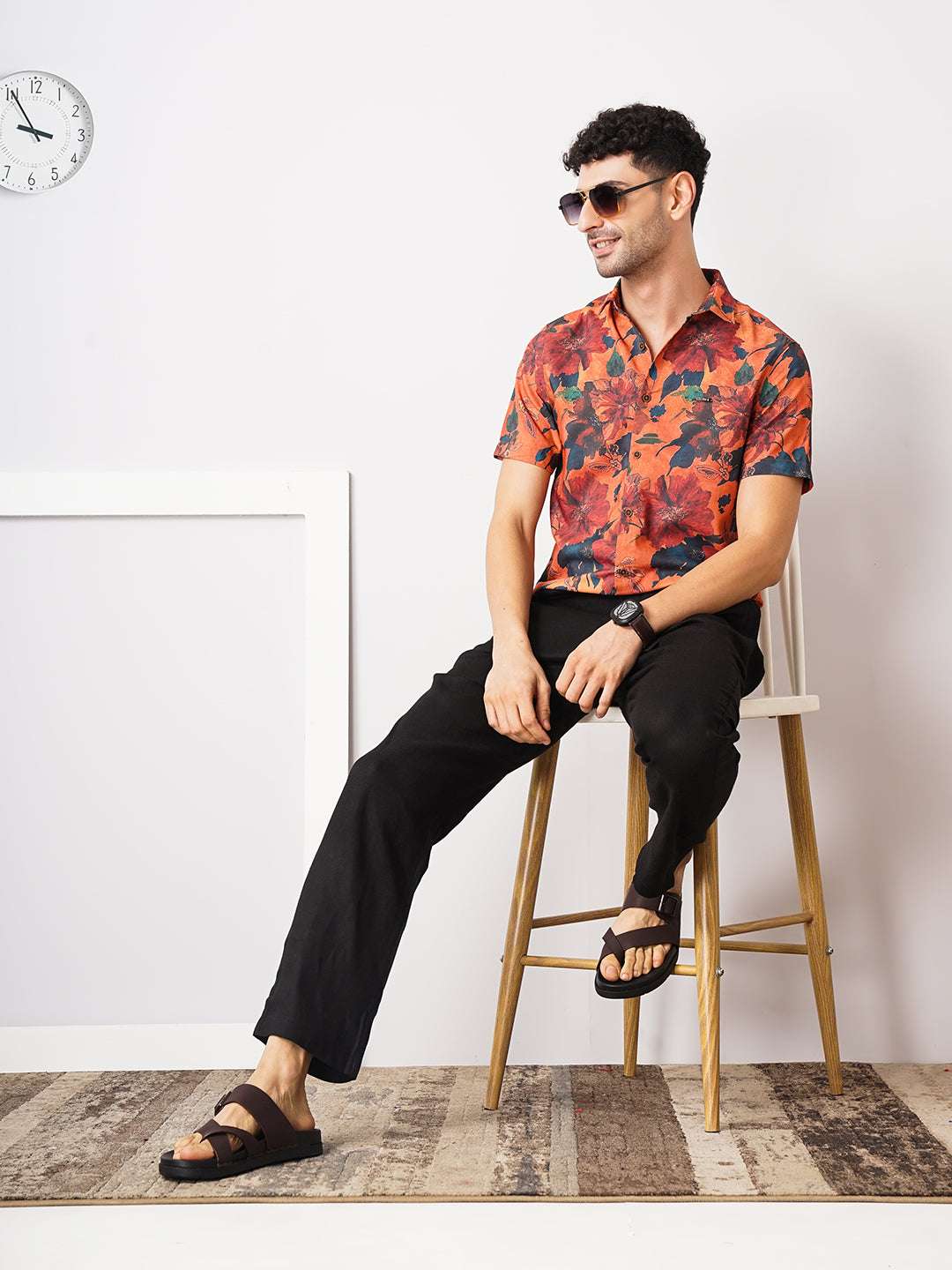 Men's Floral Slim Fit Shirt