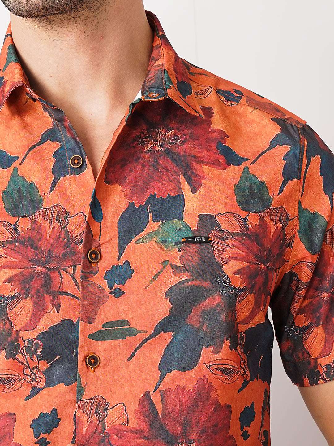 Men's Floral Slim Fit Shirt