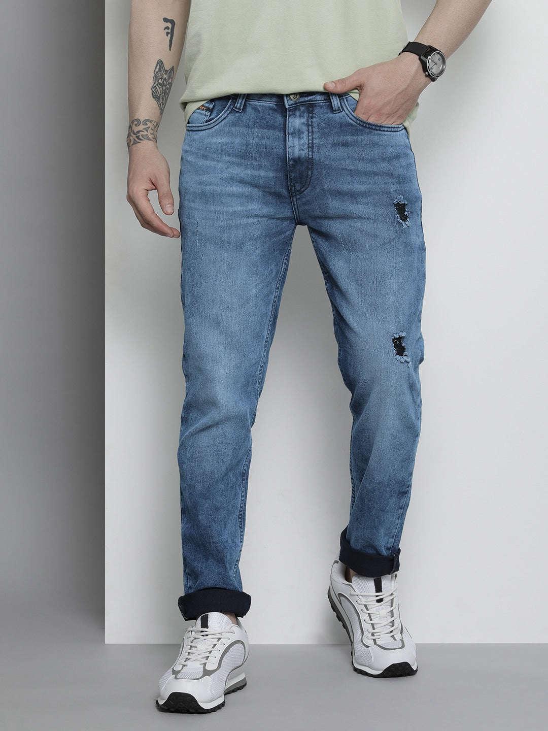 Men's Distressed Jeans