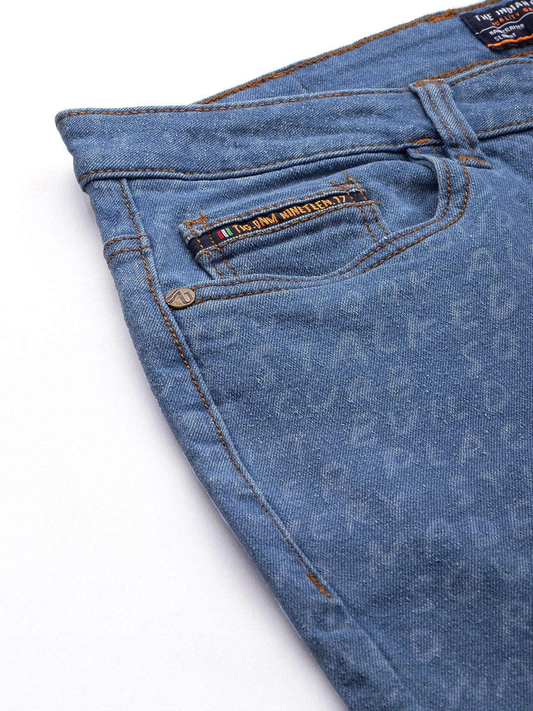 Men's Printed Slim Fit Jeans