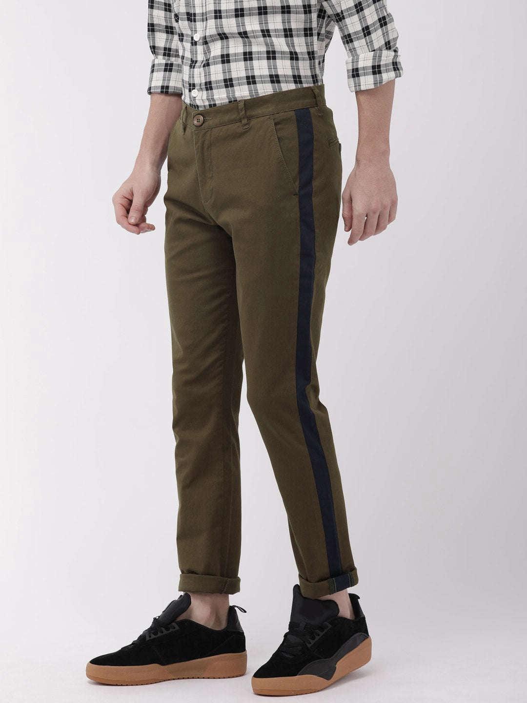 Men's Solid Casual Chino