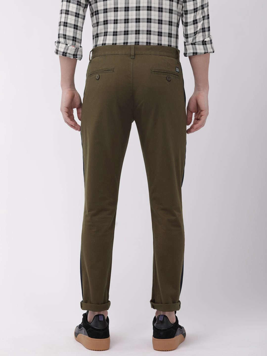 Men's Solid Casual Chino