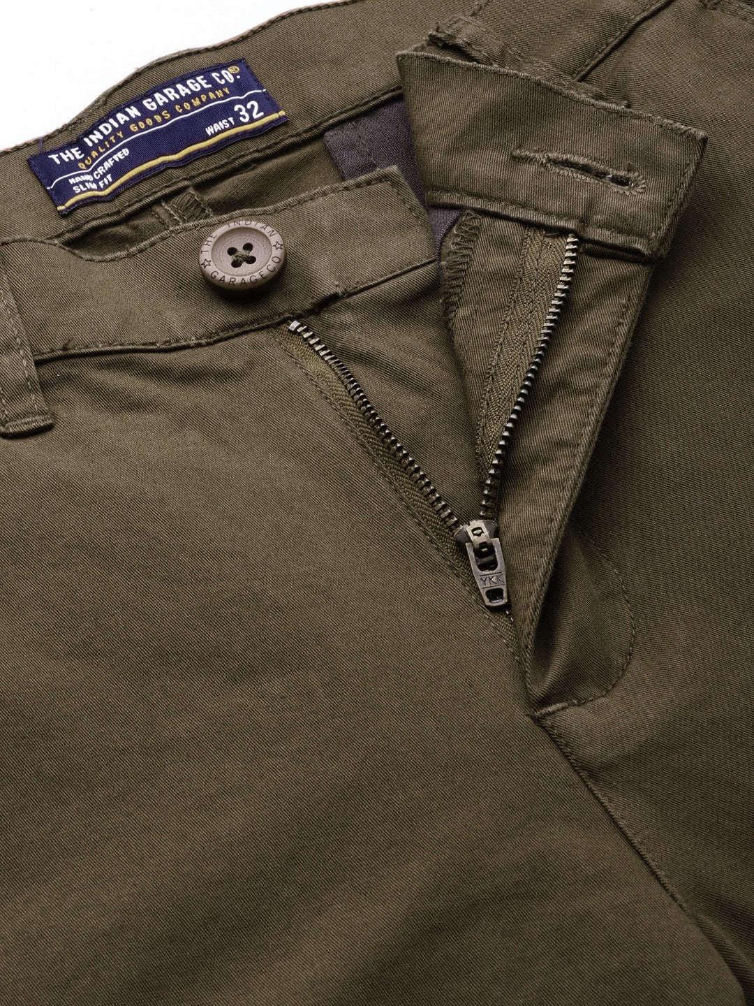 Men's Solid Casual Chino