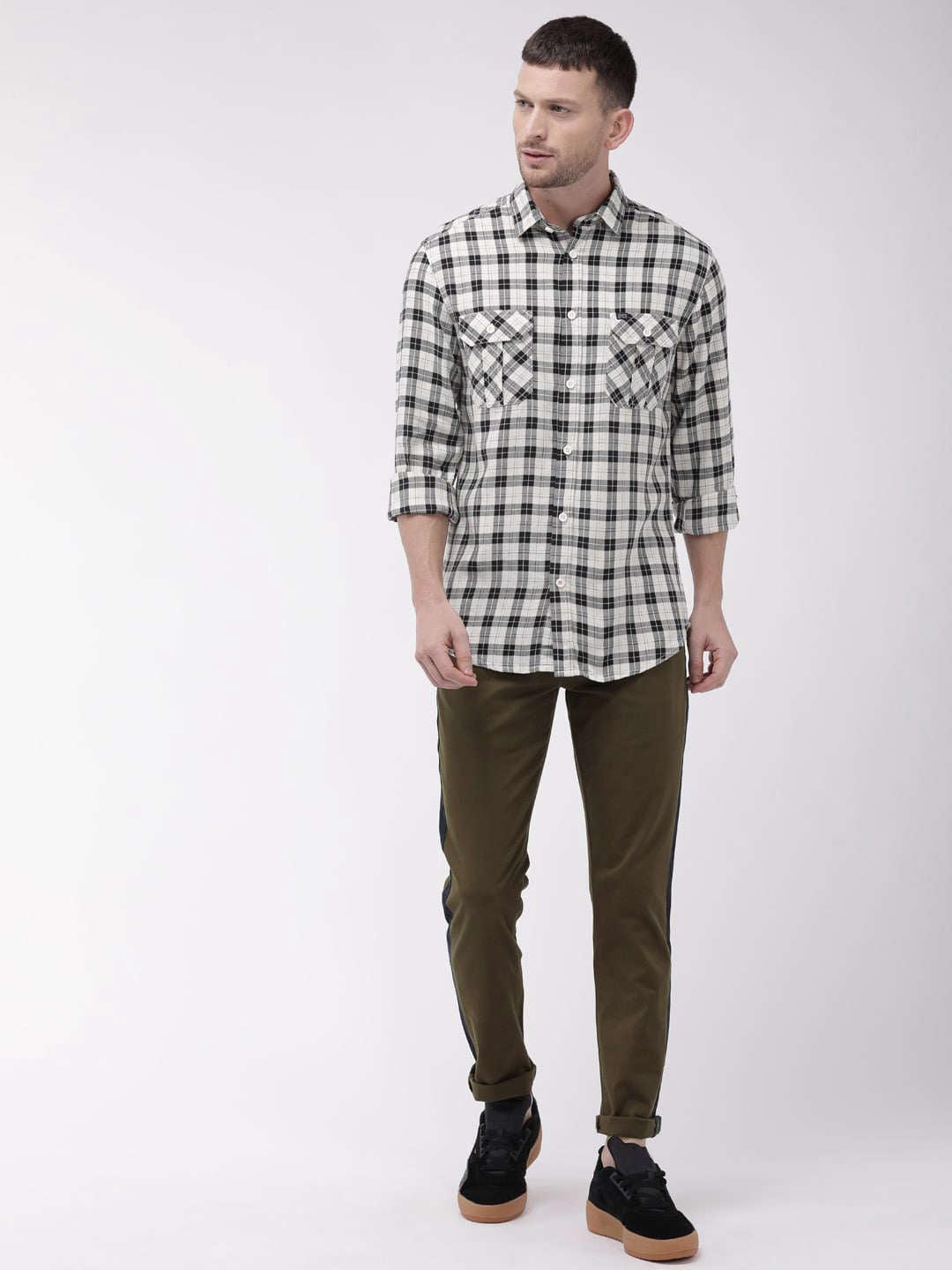 Men's Solid Casual Chino