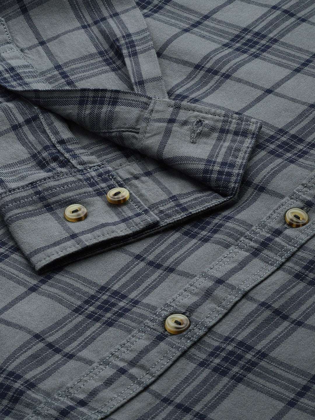 Men's Checked Slim Fit Shirt