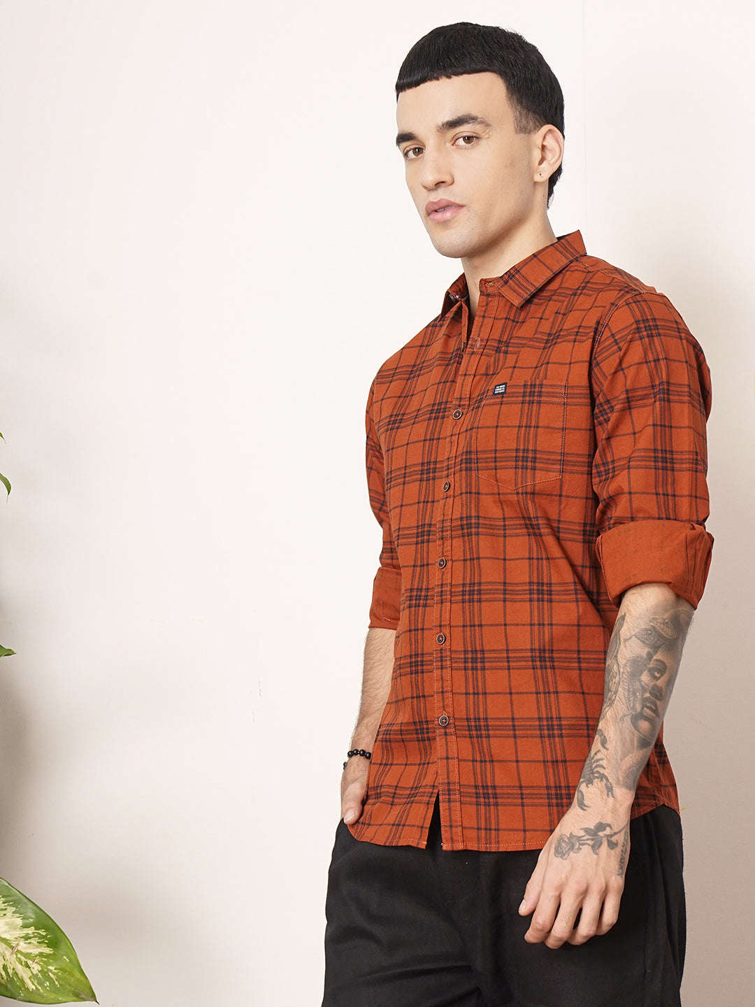 Men's Checked Casual Shirt