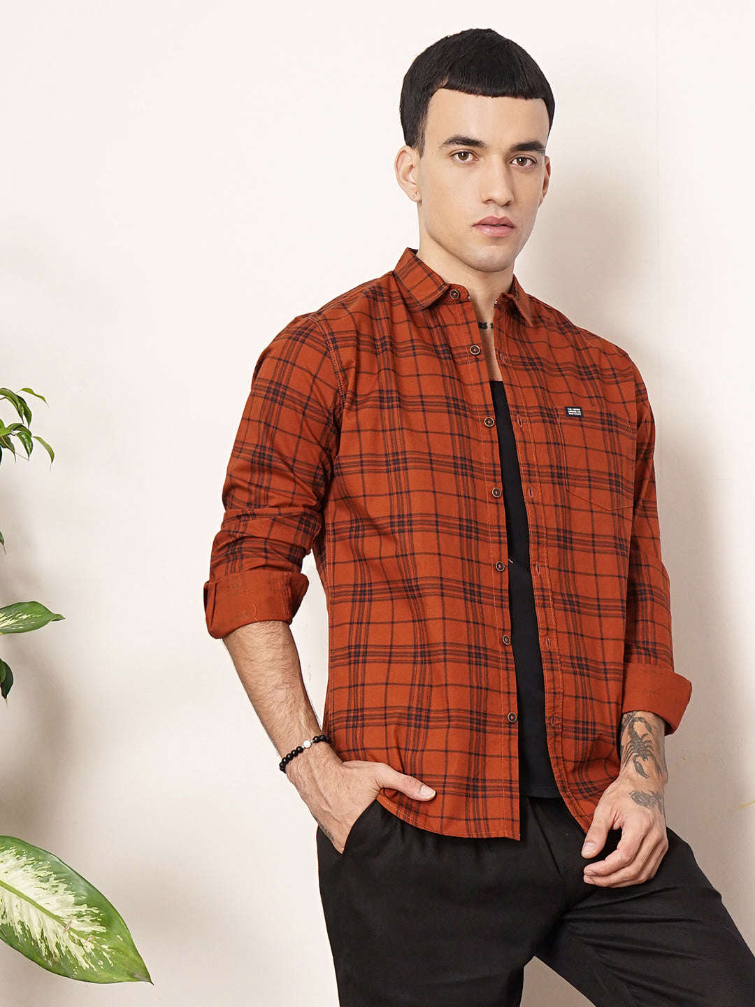 Men's Checked Casual Shirt